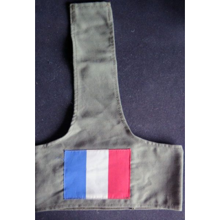 FRANCE : Brassard d'épaule FRANCE sur tissu vert armé