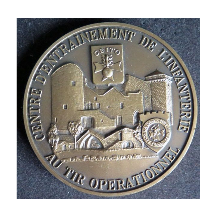 Médaille Plaque centre entrainement Infanterie tir opérationnel CEITO