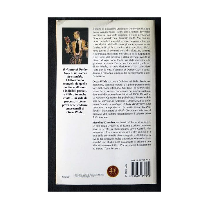 Il ritratto di Dorian Gray écrit par Oscar Wilde aux éditions Biblioteca economica Newton - F006