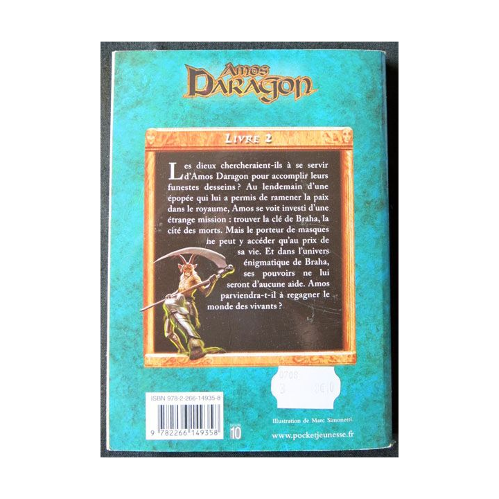 Amos Daragon - La clé de Braha écrit par Bryan Perro aux éditions Pocket Jeunesse - F006