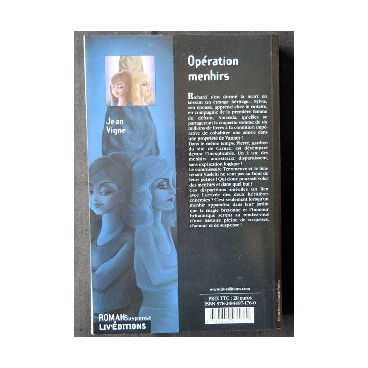 Opération menhirs écrit par Jean Vigne aux éditions Liv'Editions - F006