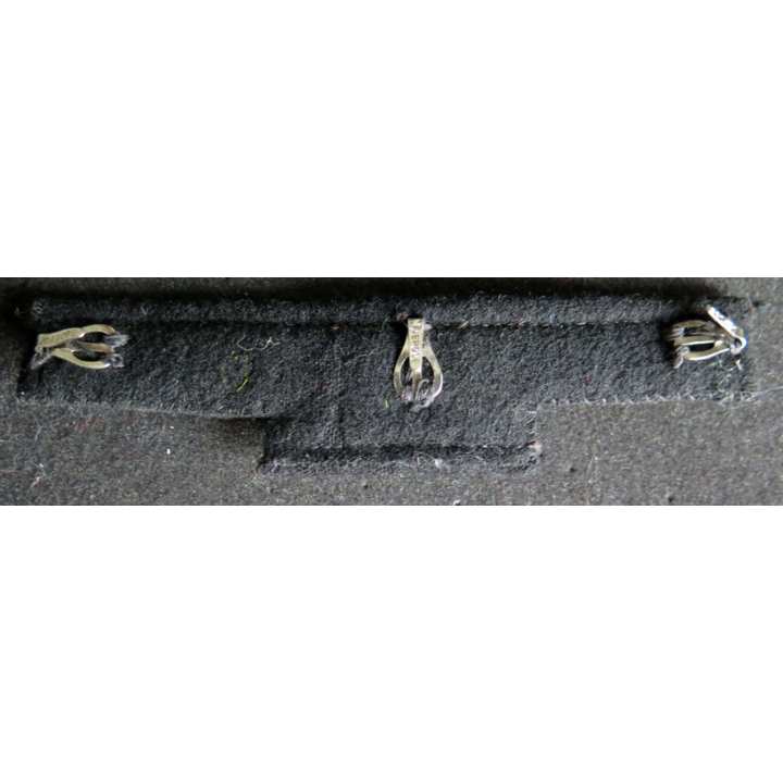 Barrette de rappel de 4 décorations 1940 rubans défraichis