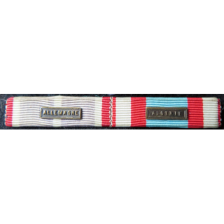Barrette de rappel de 2 décorations Allemagne et Algérie