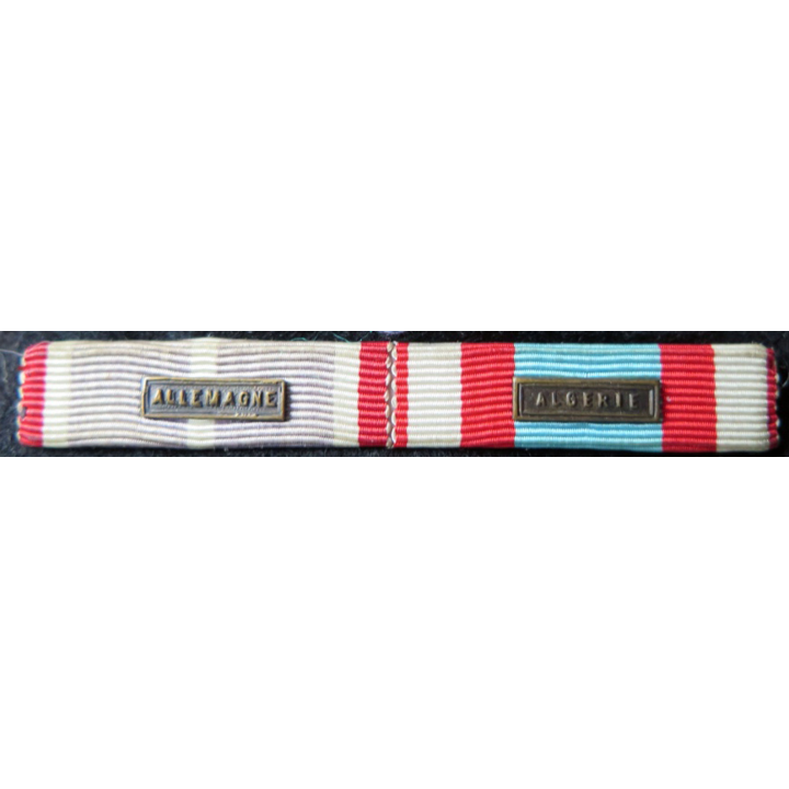 Barrette de rappel de 2 décorations Allemagne et Algérie