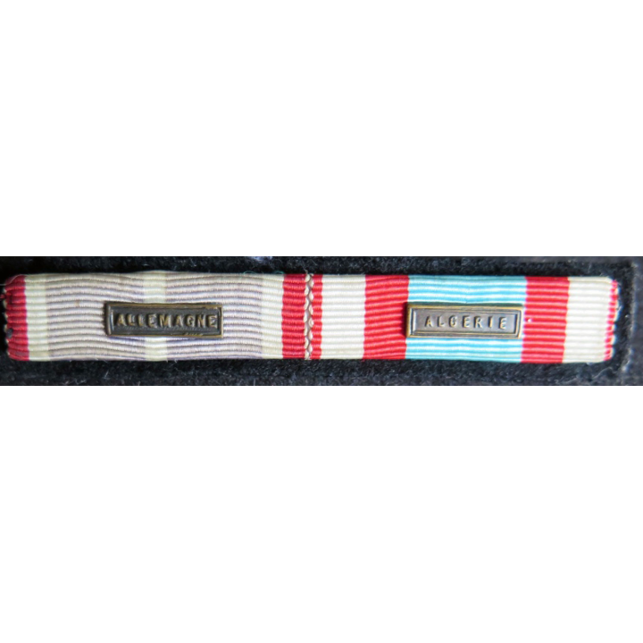 Barrette de rappel de 2 décorations Allemagne et Algérie