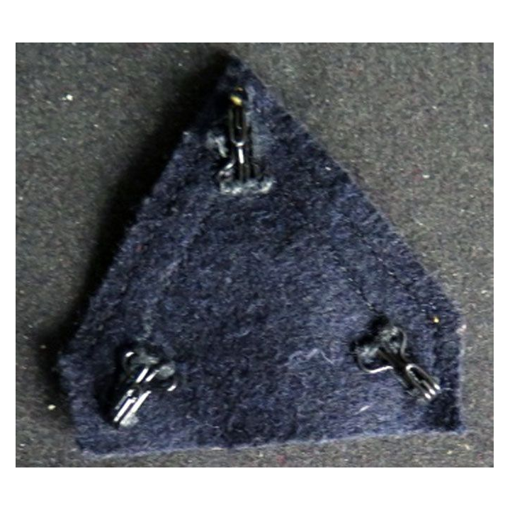 Galon de sergent PDL sur tissu bleu noir avec crochets