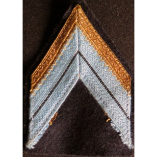 Galon de caporal chef PDL transmissions sur tissu bleu noir avec crochets