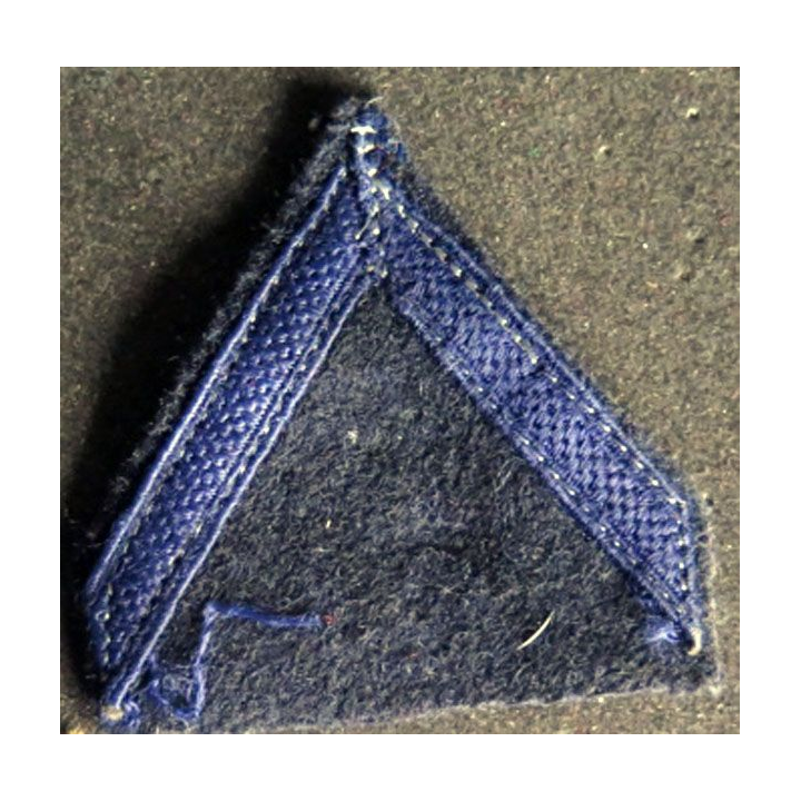 Galon de 1° Classe PDL bleu noir sur tissu bleu noir