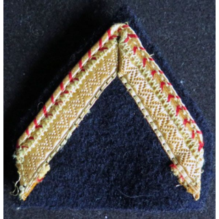 Galon de sergent ADL sur tissu bleu noir avec crochets