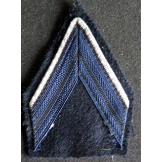 Galon de caporal ADL bleu nuit sur tissu bleu noir