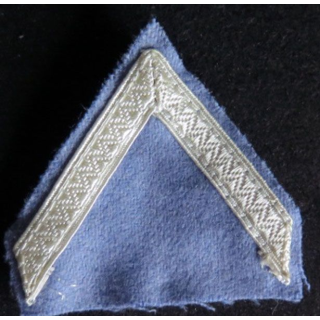 Galon de sergent PDL sur tissu bleu clair avec crochets