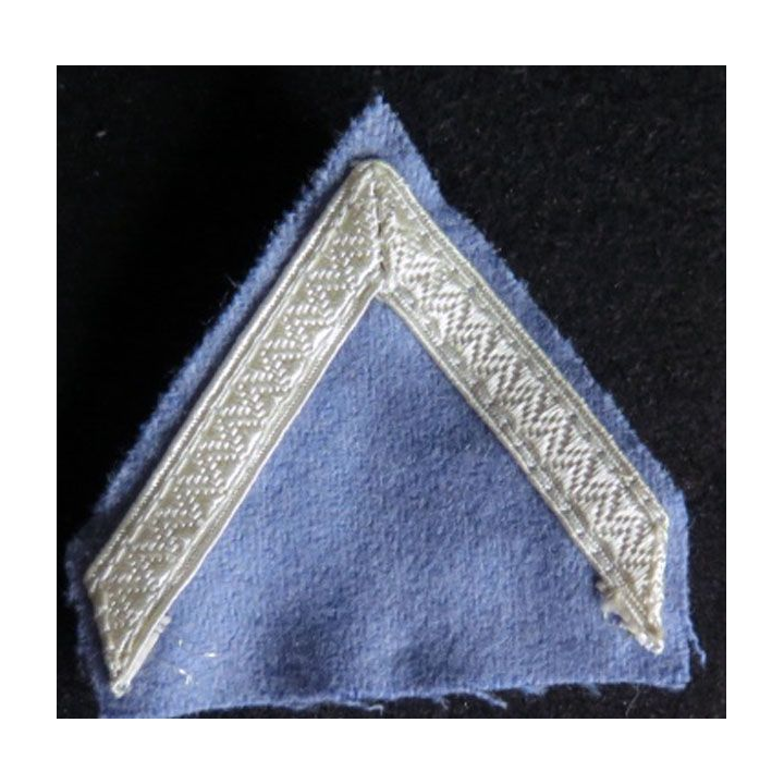 Galon de sergent PDL sur tissu bleu clair avec crochets