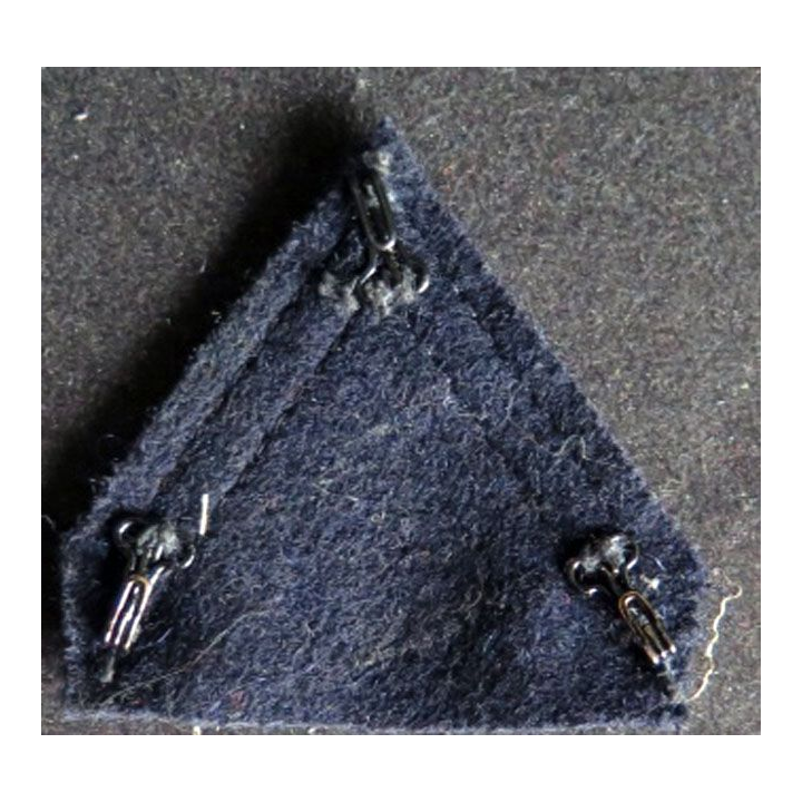 Galon de sergent PDL sur tissu noir avec crochets
