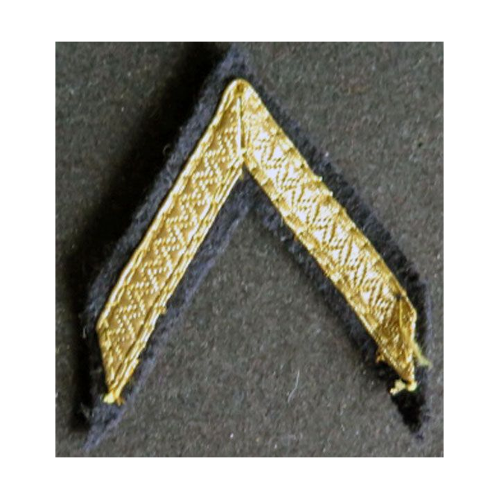 Galon de sergent PDL sur tissu noir 