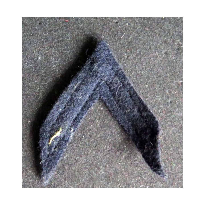 Galon de sergent PDL sur tissu noir 
