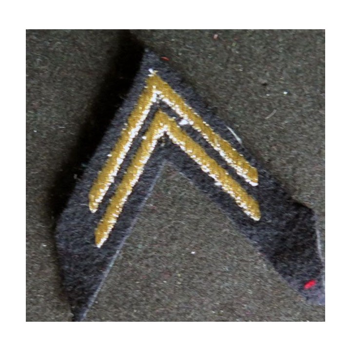Galon doré de tissu de calot de Lieutenant 