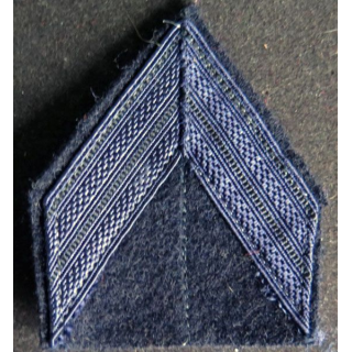 Galon bleu nuit de caporal PDL sur tissu noir