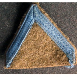 Galon de 1° Classe PDL bleu sur tissu kaki avec crochets