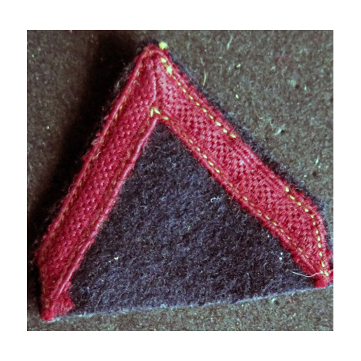 Galon de 1° Classe PDL sur tissu bleu noir avec pressions