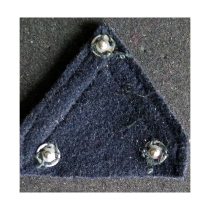 Galon de 1° Classe PDL sur tissu bleu noir avec pressions