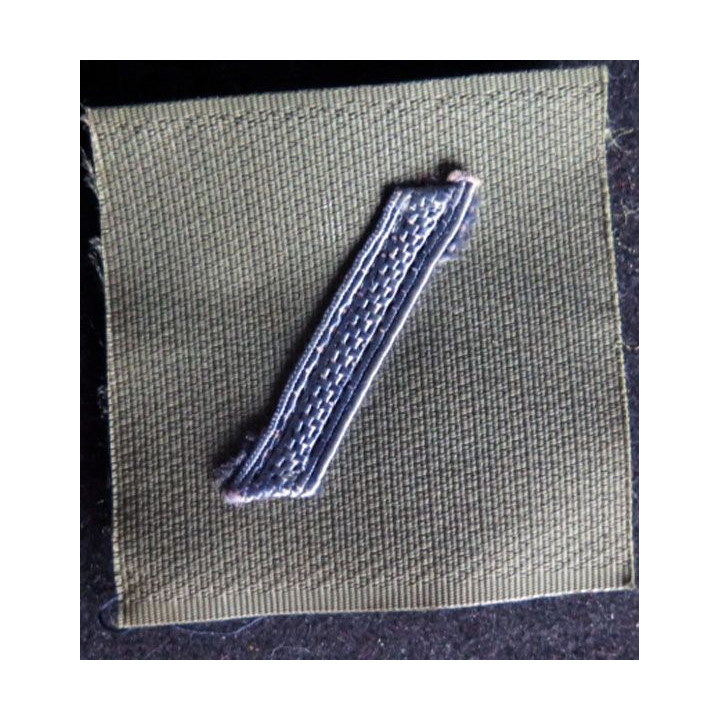 FRANCE : galon de combat de soldat de 1° classe de transmetteur sur Velcro