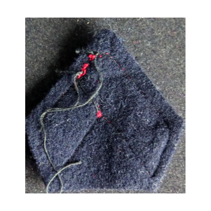 Galon de caporal PDL sur tissu bleu noir