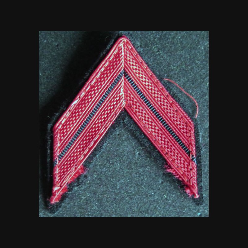 Galon de caporal PDL sur tissu bleu noir Galon de caporal PDL sur tissu bleu noir