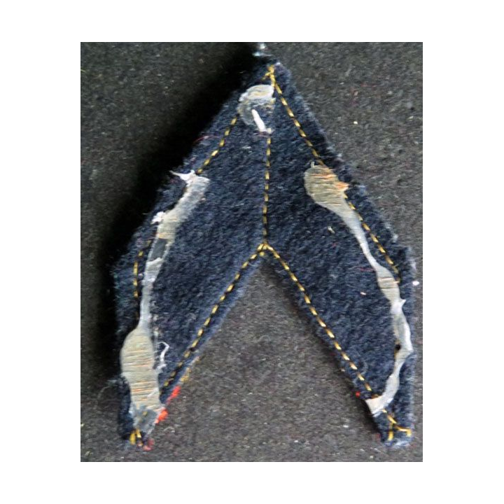 Galon de caporal chef PDL sur tissu bleu noir