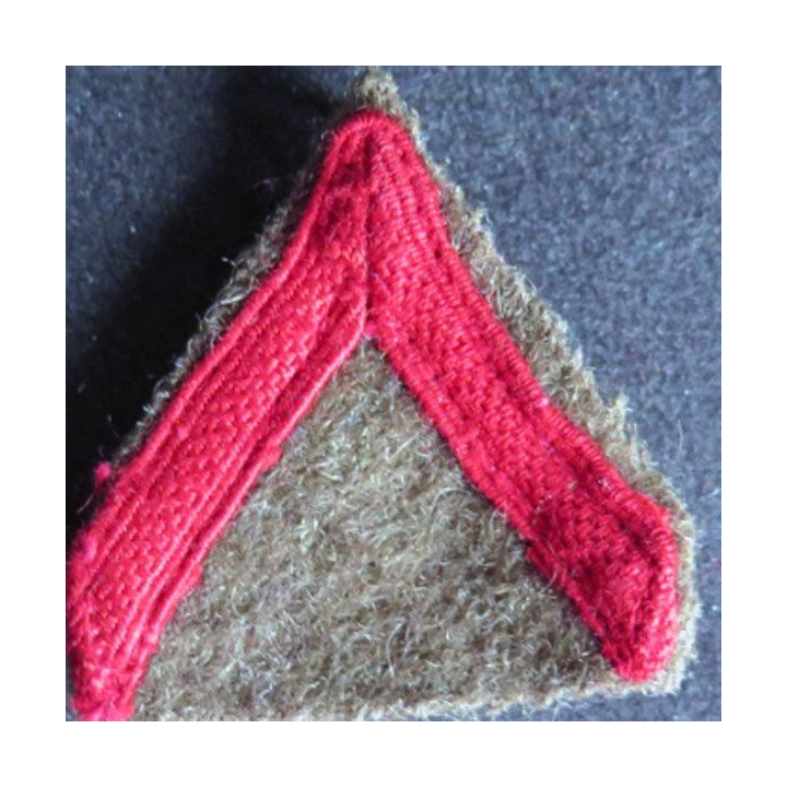 Galon de 1° Classe PDL sur tissu kaki avec crochets