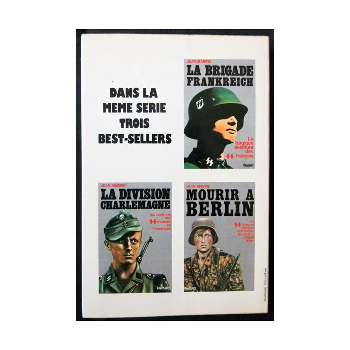 Les jeunes fauves du fuhrer écrit par Jean Mabire aux éditions Fayard - F008