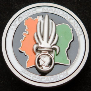 1° REC 5° escadron 1° régiment étranger cavalerie Licorne XXXI IMC