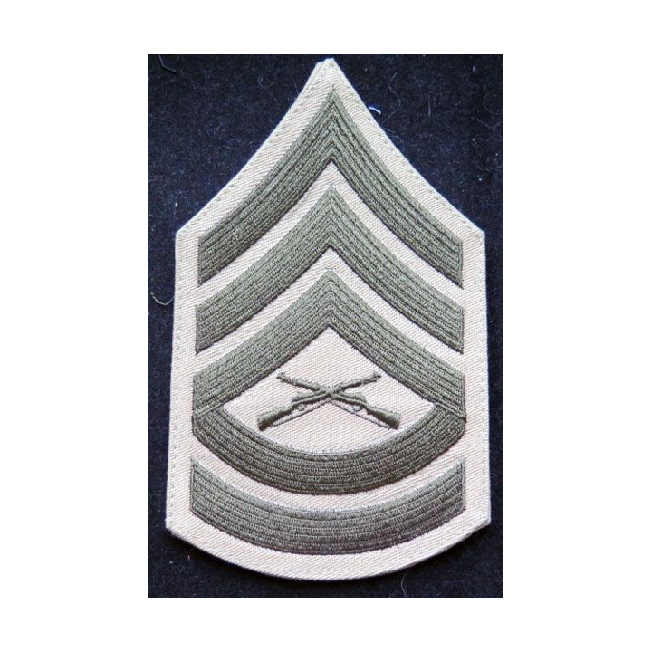 USA : galon de combat sable de sergent des marines corps 