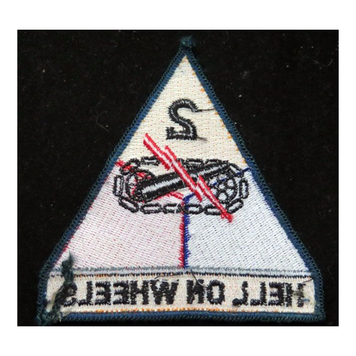USA 2° Armored division US army patch l'enfer sur roues Hell on wheels