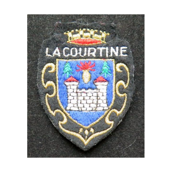 insigne tissu de la Courtine hauteur 7,5 cm