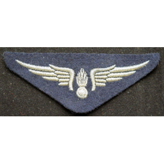 AIR : insigne tissu de la gendarmerie de l'air en fils argentés