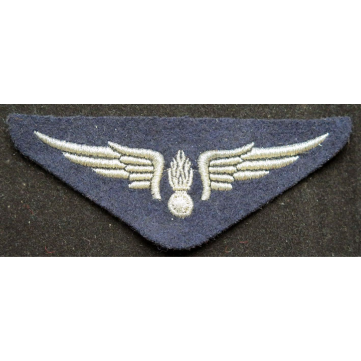 AIR : insigne tissu de la gendarmerie de l'air en fils argentés