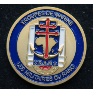 3° RAMA Médaillette militaires rang 3° régiment d'artillerie de Marine