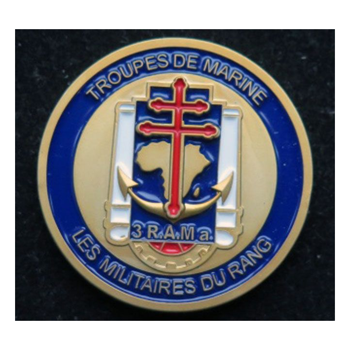 3° RAMA Médaillette militaires rang 3° régiment d'artillerie de Marine