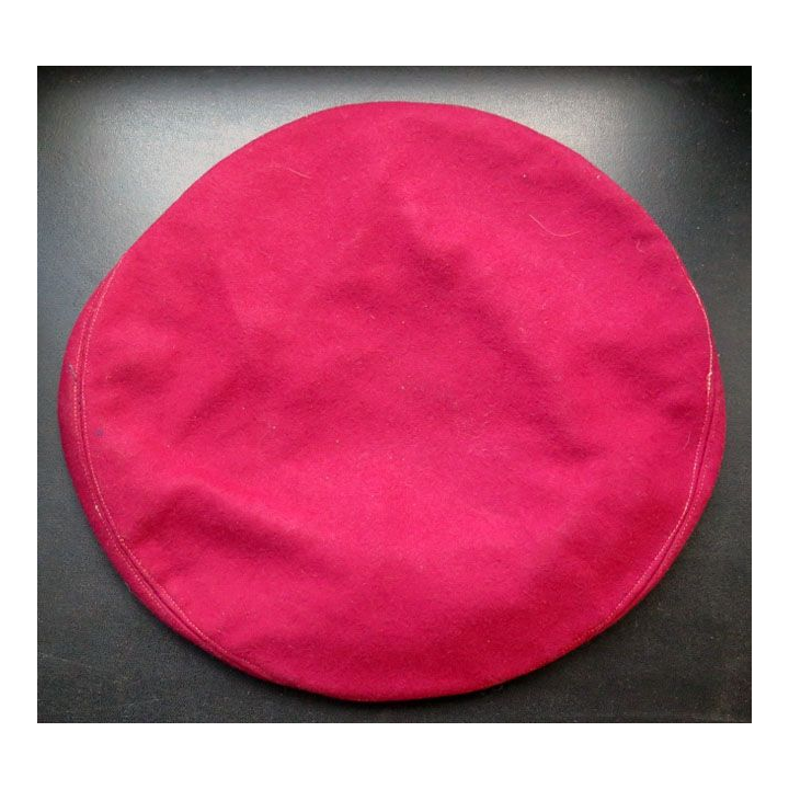 Béret rouge cousu en 3 parties SAS 2° guerre mondiale sans marquage taille 58/59