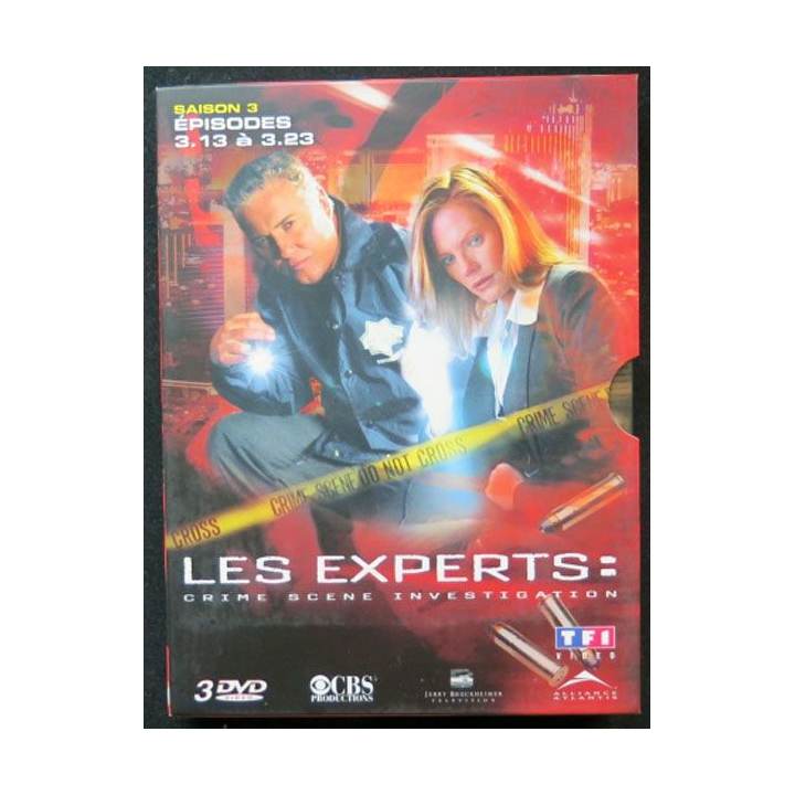 DVD : LES EXPERTS Saison 3 (épisodes 3.13 à 3.23 3 DVD) 