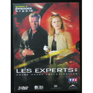 DVD : LES EXPERTS Saison 3 (épisodes 3.1 à 3.12 3 DVD) 