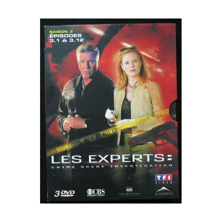 DVD : LES EXPERTS Saison 3 (épisodes 3.1 à 3.12 3 DVD) 