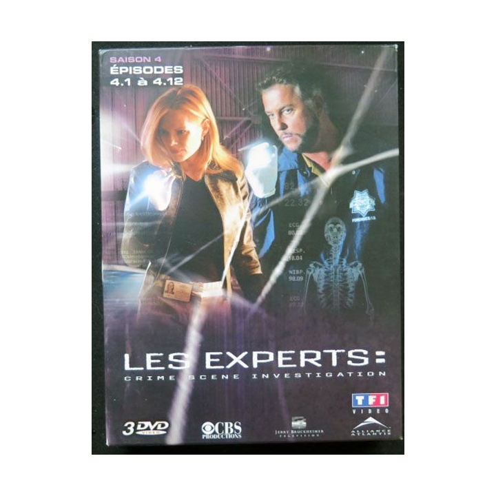 DVD : LES EXPERTS Saison 4 (épisodes 4.1 à 4.12 3 DVD)