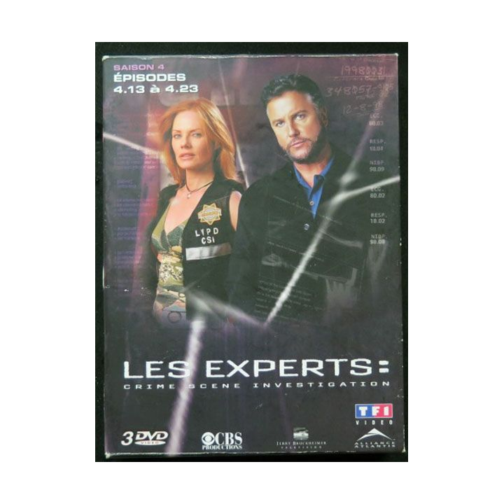 DVD : LES EXPERTS Saison 4 (épisodes 4.13 à 4.23 3 DVD) 