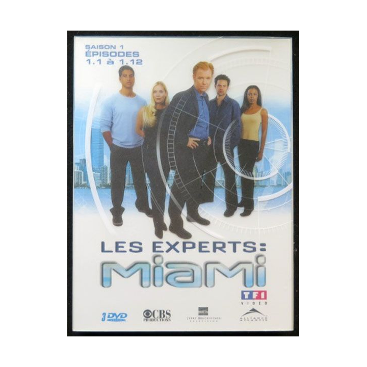 DVD : LES EXPERTS MIAMI Saison 1 (épisodes 1.1 à 1.12 3 DVD)