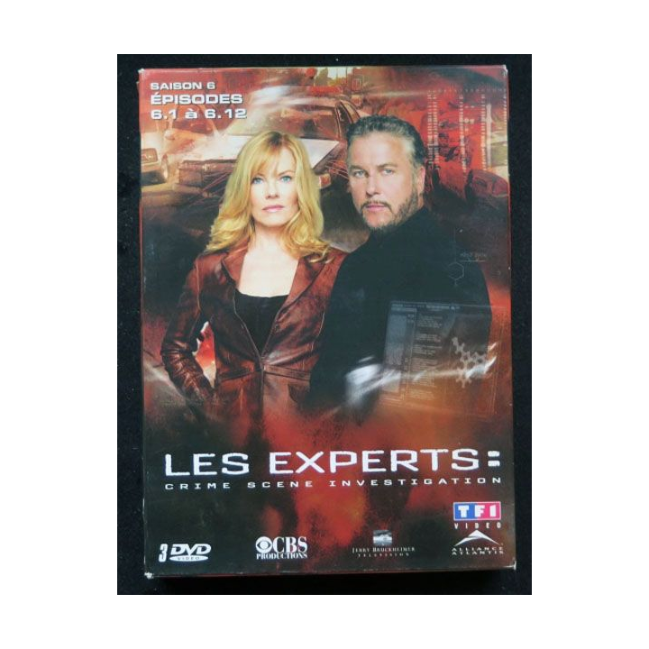 DVD : LES EXPERTS Saison 6 (épisodes 6.1 à 6.12 3 DVD) 