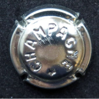 Muselet champagne générique n° 370m estampées en creux petite étoile