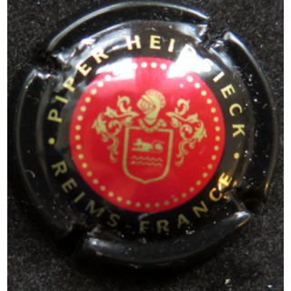 Capsule Muselet de champagne Piper-Heidsieck n° 127 rouge contour noir