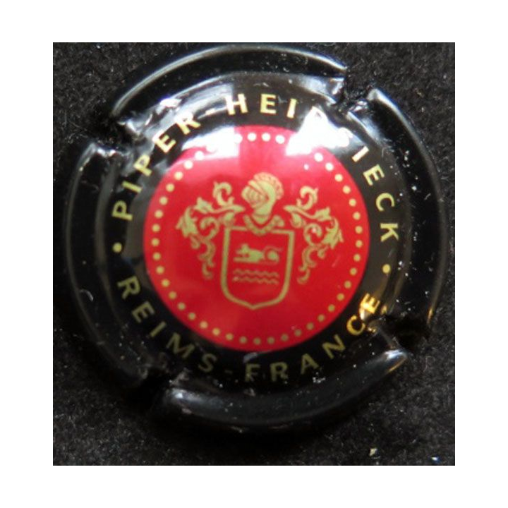 Capsule Muselet de champagne Piper-Heidsieck n° 127 rouge contour noir