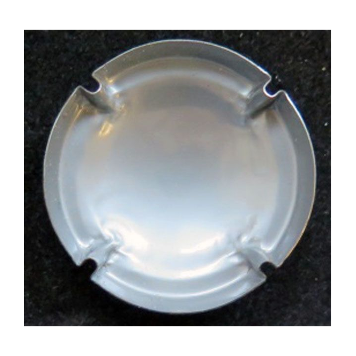 Capsule Muselet de champagne générique n° 1041 argent contour noir